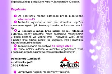 XIII edycja Ogólnopolskiego Konkursu Plastycznego - MOJA KARTKA WALENTYNKA