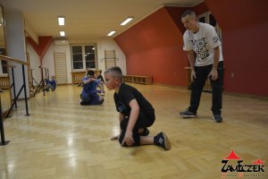 Zajęcia breakdance z instruktorem Piotrem Sikorą