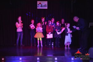 Koncert uczestników zimowych warsztatów wokalnych pod kierunkiem instruktora Andrzeja Wolskiego