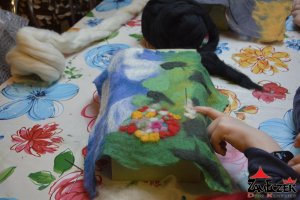Zimowe Atelier prowadzone przez instruktora Barbarę Żelazną